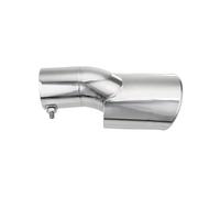 1 PCS For Civic 10th Gen 4dr Sedan 2016 2017 Exterior Accessories Rear Exhaust Muffler Tip End Pipe Universal AZHEYC(Silver)