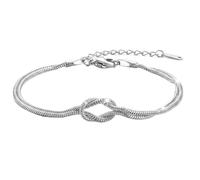 1 PCS Friendship Bracelets For Women, 316L Stainless Steel Snake Chain Design With Clavicle Buckle, Adjustable Best Friend Bracelet Set, Hypoallergenic Ladies Bracelets For BFFs, Sisters, Soul Friends