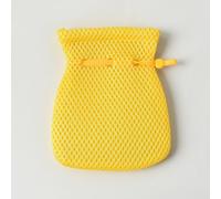 1 PCS Fu Character Embroidery Soap Bag, Handmade Bubble Mesh Pouch, Exfoliating Soap Saver with Drawstring, Facial Body Cleaning Tool for Bath Shower