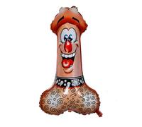 1 Pcs Fun Shape Innovative Prank Bachelor Bachelorette Party Balloon Inflatable Balloon Hen Game Bridal Shower Photography Prop Birthday Parties Engagement Gift Decoration Wedding Toy Set D26