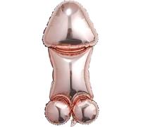 1 Pcs Funny Prank Large Bachelorette Party Balloon - Rose Gold Inflatable Hen Party Balloons for Hen Do, Bridal Shower Decorations, Naughty Photo Prop Supplies, Wedding Game Toy Set N22