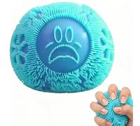 1 PCS Fuzz Ball, Smiley Faces, Squishy Ball, Pocket Size, Soft Texture, Reusable Desktop Decoration, Ideal for Home, Office, Desktop, Coffee Shop, Decoration Collectors and Desktop Ornament Lovers