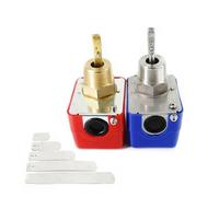 1 Pcs G1 HFS-25 Automatic Stainless Steel Paddle Water Flow Switch Liquid Controller Valve Sensor 1 inch 1/2 3/4 12V to AC220V(HFS-15 Stainless)