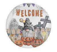 1 PCS Glass Strong Refrigerator Magnets Halloween Spooky Boo Fall Welcome Magnets Hocus Pocus Pumpkin Gnome Locker Magnets for Office Cabinets Housewarming Or Home Decor