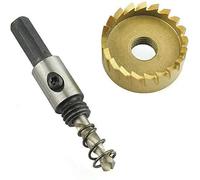 1 PCS Golden High Speed Steel Hole Cutters 50mm Hole Saw Drill Bit Tooth Cutter for Stainless Steel, Iron Sheet, Aluminum Alloy