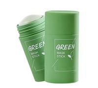 1 pcs Green mask Stick Purifying Clay Stick Mask Face Mask Stick Deep Cleansing Oil Control Anti-Acne Mask Fine Solid Mask Green Tea Aubergine Blackhead Remover Face Mask Pores Shrink