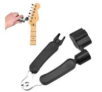 1 Pcs Guitar String Winder Cutter and Bridge Pin Puller,3-in-1 Multifunctional Guitar String Cutter,Guitar Bridge Pin Puller Instrument Repairing Guitar For Instrument Repairing Guitar (Black)