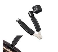1 Pcs Guitar String Winder, Guitar Bridge Pin Puller,Guitar String Cutter - Essential Guitar Tools for Repairing Guitar (Black)