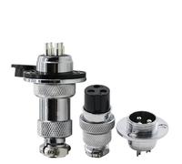 1 pcs GX20 Electrical Connector with flange 2/3/4/5/6/7/8/9/10/12/14 Pins Core Electrical Sockets 250V(6 pin)