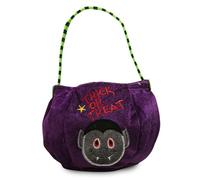 1 Pcs Halloween Trick or Treat Bags, Pumpkin Halloween Candy Bags, Trick or Treat Reusable Candy Handbags for Kids' Goodie Bag, Black Handbag Tote bag for Hallowee Party Favors
