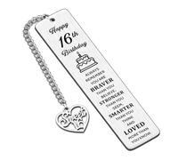1 pcs Happy 60th Bookmark Birthday Gifts for Women Men Best Friend Husband Wife Grandma Behind You All Your Memories Before You All Your Dreams