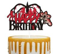 1 PCS Happy Birthday Cake Topper, TV Movie Birthday Decorations, Horror Theme Birthday Cake Decorations for Birthday Halloween Party Favors Supplies, Boys Girls Adults