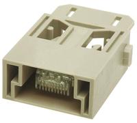 1 pcs - HARTING Heavy Duty Power Connector Module, 1A, Male, Han-Modular Series,