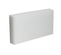 1 Pcs HDPE Plastic Sheet 1 inch Thick,Size 1" x 6" x 12",High-Density Polyethylene(HDPE) Plastic Block for Machining,Home Improvements,DIY Projects (White)