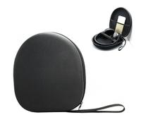 1 Pcs headphone storage bag,headphone case,Anti-pressure protection earphone storage case,For most of the common headsets on the market,Providing comprehensive protection for your headphones(Black)