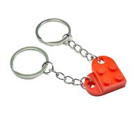 1 pcs Heart Key Ring Set Love Heart Keyring for Her, Him, Boyfriend Girlfriend Couples Matching Decorations Valentines