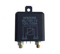 1 Pcs Heavy High Current 12VDC 100A AMP 2 4W Continuous Work 4 Pins Car Truck Auto Automotive On Off Start Relay Switch for Large Vehicle Warm-up Startup