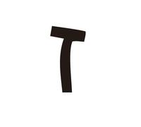 1 Pcs Hebrew Letters House Number Room Door Acrylic 3D Digital Wall Art(9,Black 8cm)
