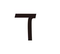 1 Pcs Hebrew Letters House Number Room Door Acrylic 3D Digital Wall Art DIY Alphabet Home Decor Plate(2,Black 5cm)