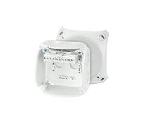 1 pcs - HENSEL KF Series Grey Polycarbonate Terminal Box, IP66, IP67, IP69, 5 Te