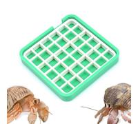 1 Pcs Hermit Crab Food Dish Plastic Food Bowl 36-Compartment Design for Hermit Crab Tank Accessories (Green)