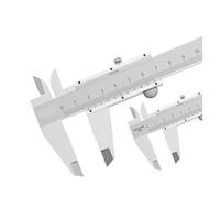 1 PCS High Precisio Vernier Caliper 0-150-600mm 0.02mm Metal Calipers Gauge Micrometer Measuring Tools Household Industrial(0-200mm Metric)