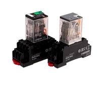 1 Pcs Intermediate Relay RXM2LB2JD Relay DC12V Electromagnetic RXM4LB2B7 Switch AC24V(2CB2BD+base DC24V 10A 2 open 8 PIN)