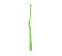 1 PCS Interspace Toothbrush, Compact Soft Slim Interspace Teeth Brush, Single Tufted Toothbrush, Wisdom Interdental Brushes for Detail Cleaning & Orthodontic Braces (Green)