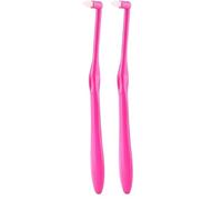 1 PCS Interspace Toothbrush, Compact Soft Slim Interspace Teeth Brush, Single Tufted Toothbrush, Wisdom Interdental Brushes for Detail Cleaning & Orthodontic Braces (Rose Red) (Pack of 2)