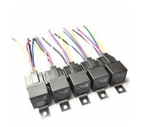 1 Pcs JD1914 relay 12V four-pin/five-pin with wire socket 40A relay(JD1914 four legs)