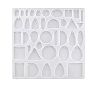 1 Pcs Jewellery Resin Mould Jewellery Making Silicone Moulds Variety Size Resin Earring Moulds with Hole for Making Jewelry Earrings Pendants Earring Accessories (Moonlight Gemstone)