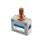 1 PCS KLA-25 1" Speed Control One-Way Throttle Pneumatic Flow Silver Tone