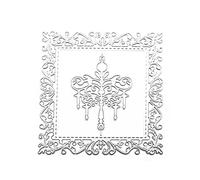 1 Pcs Lace Leaf Vine Square Frame Dies, Leaves Frame Metal Cutting Dies, Lace Border Cutting Dies, Wildflowers Leaves Metal Cutting Dies, for Scrapbooking Paper Crafting Decor Photo Album