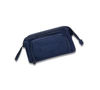1 PCS Large Capacity Pencil Case, Portable Pencil Case, Large Pencil Case with 4 Compartments Stationery Organizer, Suitable for Middle High School College Students (Blue