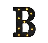 1 Pcs LED Black Letter Light 26 English Night Large Luminous Alphabet Lights Wedding Modeling Lamp For Party Birthday Home Bar(B)
