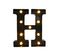 1 Pcs LED Black Letter Light 26 English Night Large Luminous Alphabet Lights Wedding Modeling Lamp For Party Birthday Home Bar(H)