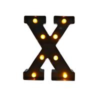 1 Pcs LED Black Letter Light 26 English Night Large Luminous Alphabet Lights Wedding Modeling Lamp For Party Birthday Home Bar(X)