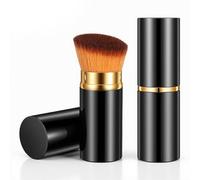 1 Pcs Liquid Makeup Brush Portable Kabuki Brush Retractable Makeup Brushs for Powder and Liquid Foundation Bronzer Blush and Other Face Cream Women Beginners