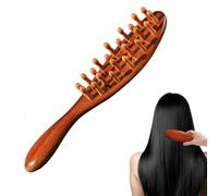 1 PCS Loc Brush for Dreads, Sandalwood Massage Brush, Wide-Tooth Comb, Comfortable to Hold, Ideal for Scalp Care and Hairstyling