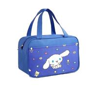 1 PCS Lunch Bag Cooler Tote Large Insulated Kawaii Leak Proof Food Portable Waterproof Reusable Anime for Work Picnic Travel (Blue Roll)