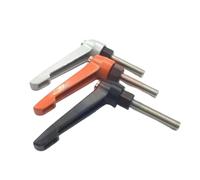 1 Pcs M4 M5 M6 M8 Stainless Steel Clamping Lever Machinery L Shape Adjustable Handle Locking External Male Thread Knob Screw(Silver,M 4 X 30)