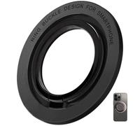 1 Pcs Magnetic Ring Holder, With 360 Rotation Zinc Alloy Construction, Removable Magnet Wireless Charging Compatible, Universal Fit For Smartphones, Size 56x56x4.8mm Weight 25g, Black