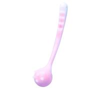 1 PCS Manual Back Massage Hammer Tool, Silicone Long Handheld Hammer for Body Legs Arms Back Knock Scratcher for Home Office Gym(Pink)