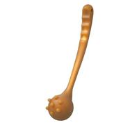 1 PCS Manual Back Massage Hammer Tool, Silicone Long Handheld Hammer for Body Legs Arms Back Knock Scratcher for Home Office Gym(Brown)