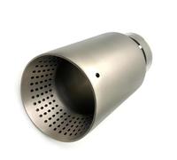 1 Pcs Matte Stainless Steel Car Exhaust Tip System Pipe For Golf 7 For Golf R GTI Universal Exhaust Pipe Muffler Tailpipe(54-89MM Matt Silver)