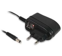 1 pcs - MEAN WELL 6W Plug-In AC/DC Adapter 5V dc Output, 1.2A Output