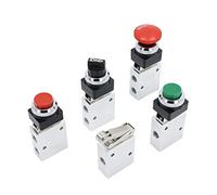 1 Pcs Mechanical Valve Manual JM-05 Roller Button 07 Two-Position Three-Way 06A Control(Jm-06,No Joint)
