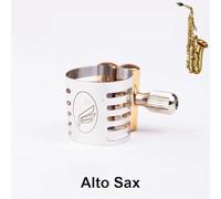 1 pcs Metal Alto Tenor Saxophone Bakelite Mouthpiece Ligature Clip Alto Tenor Sax Bakelite Mouthpiece Ligature Pop Jazz Musical (Alto Sax Bakelite Ligature)