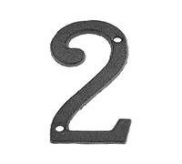 1 Pcs Metal Letters Numbers Modern House Number Cast Iron Decoration Sign Doorplate Cafe Wall(2)
