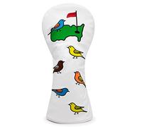 1 Pcs Montela Golf Club Covers,Driver Cover Colorful Birdie Driver Headcover Fairway Wood Head Covers Hybrid Headcover Leather Golf Head Covers for Most Brand